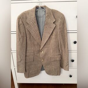 Vintage Polo by Ralph Lauren Beige Checkered Blazer